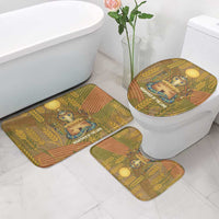 Renenutet  Golden Cobra Bathroom Set with Wheat Motif in Egyptian Agricultural Theme