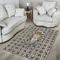 Renenutet Area Rug with Bread Ring and Eye of Horus in Egyptian Nourishment