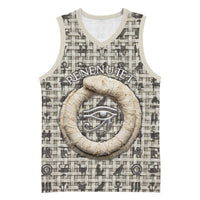 Renenutet Basketball Jersey with Bread Ring and Eye of Horus in Egyptian Nourishment