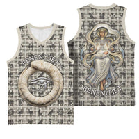 Renenutet Basketball Jersey with Bread Ring and Eye of Horus in Egyptian Nourishment