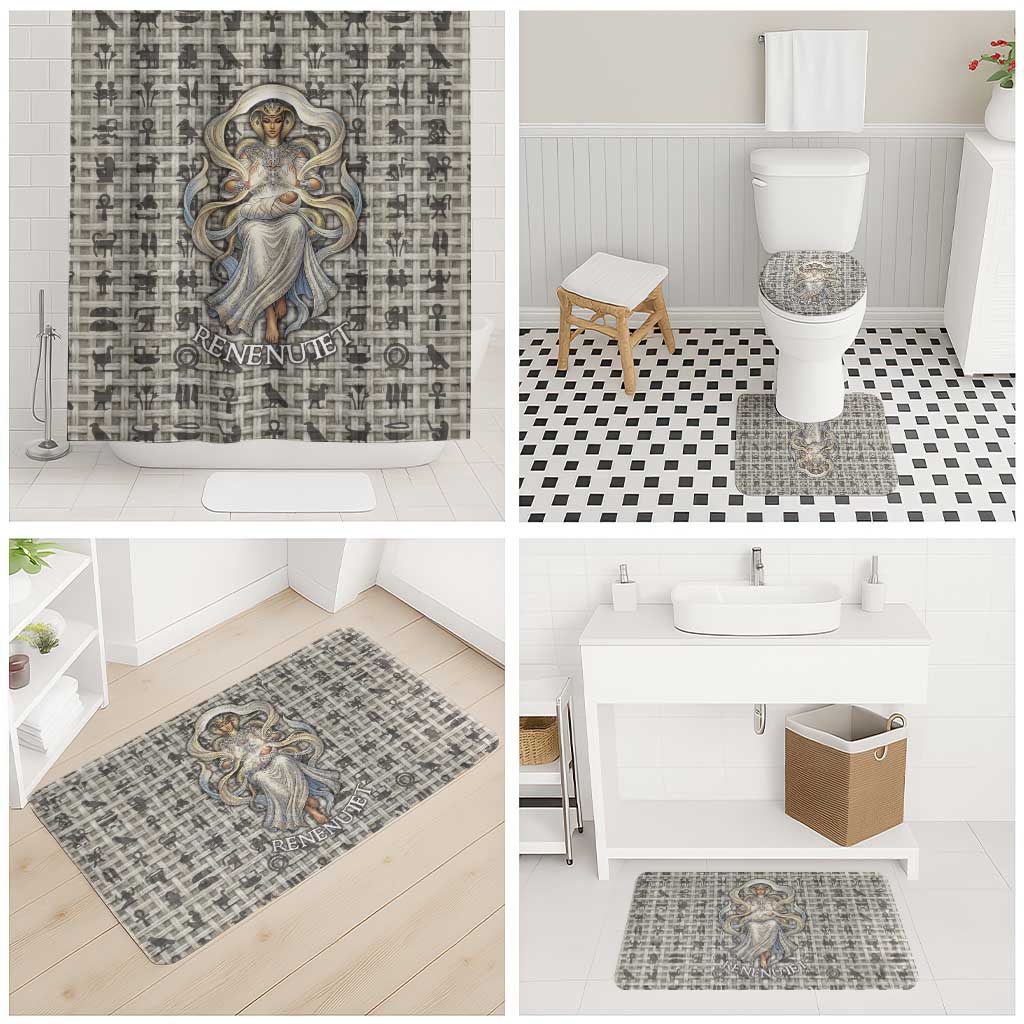 Renenutet Bathroom Set with Bread Ring and Eye of Horus in Egyptian Nourishment
