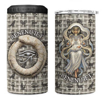 Renenutet 4 in 1 Can Cooler Tumbler with Bread Ring and Eye of Horus in Egyptian Nourishment