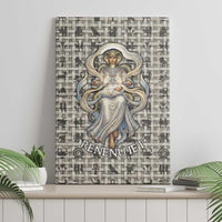 Renenutet Canvas Wall Art with Bread Ring and Eye of Horus in Egyptian Nourishment