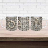 Renenutet Ceramic Mug with Bread Ring and Eye of Horus in Egyptian Nourishment