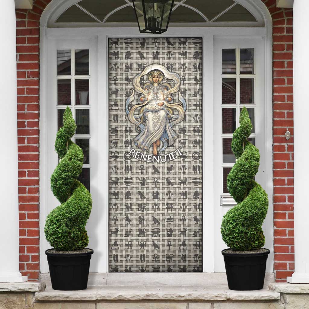 Renenutet Door Cover with Bread Ring and Eye of Horus in Egyptian Nourishment
