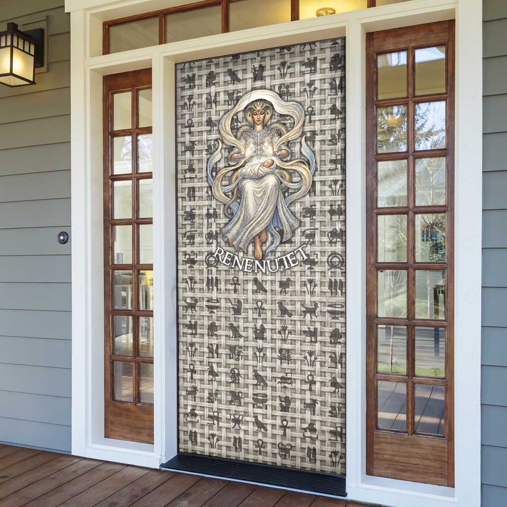 Renenutet Door Cover with Bread Ring and Eye of Horus in Egyptian Nourishment