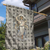 Renenutet Garden Flag with Bread Ring and Eye of Horus in Egyptian Nourishment