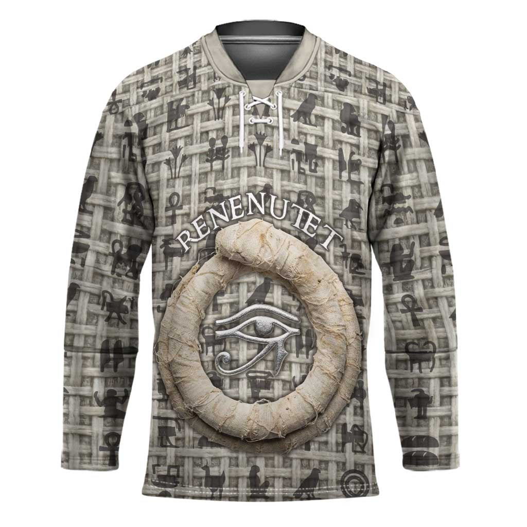 Renenutet Hockey Jersey with Bread Ring and Eye of Horus in Egyptian Nourishment