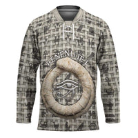 Renenutet Hockey Jersey with Bread Ring and Eye of Horus in Egyptian Nourishment