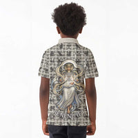 Renenutet Kid Polo Shirt with Bread Ring and Eye of Horus in Egyptian Nourishment