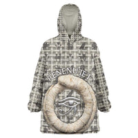 Renenutet Kid Wearable Blanket Hoodie with Bread Ring and Eye of Horus in Egyptian Nourishment