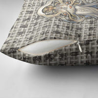 Renenutet Pillow Cover with Bread Ring and Eye of Horus in Egyptian Nourishment
