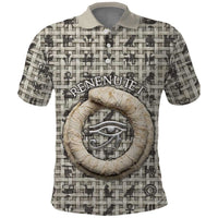 Renenutet Polo Shirt with Bread Ring and Eye of Horus in Egyptian Nourishment
