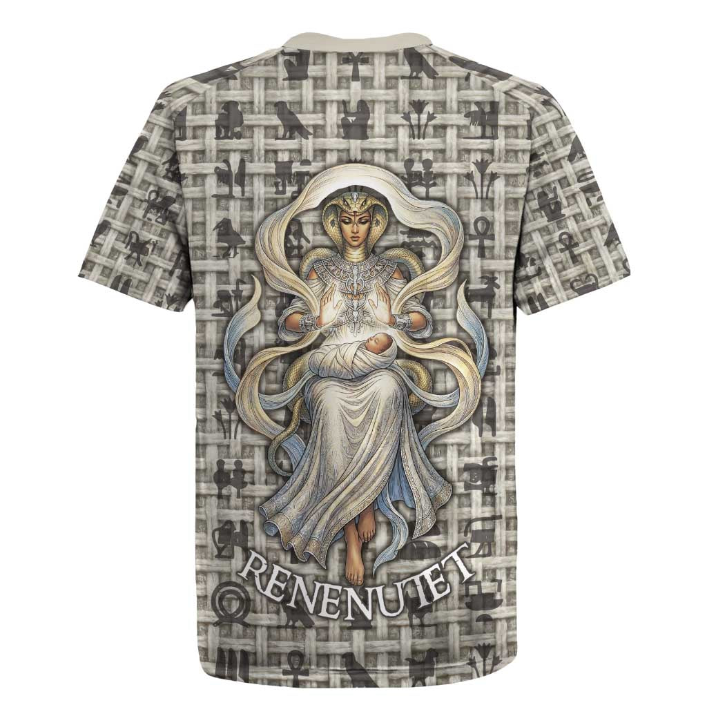 Renenutet Rugby Jersey with Bread Ring and Eye of Horus in Egyptian Nourishment