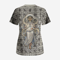 Renenutet Scrub Top with Bread Ring and Eye of Horus in Egyptian Nourishment