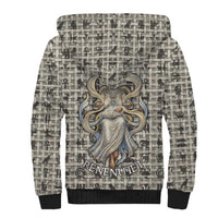 Renenutet Sherpa Hoodie with Bread Ring and Eye of Horus in Egyptian Nourishment
