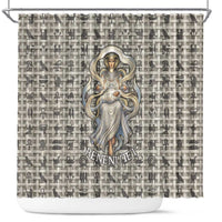 Renenutet Shower Curtain with Bread Ring and Eye of Horus in Egyptian Nourishment