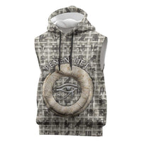 Renenutet Sleeveless Hoodie with Bread Ring and Eye of Horus in Egyptian Nourishment