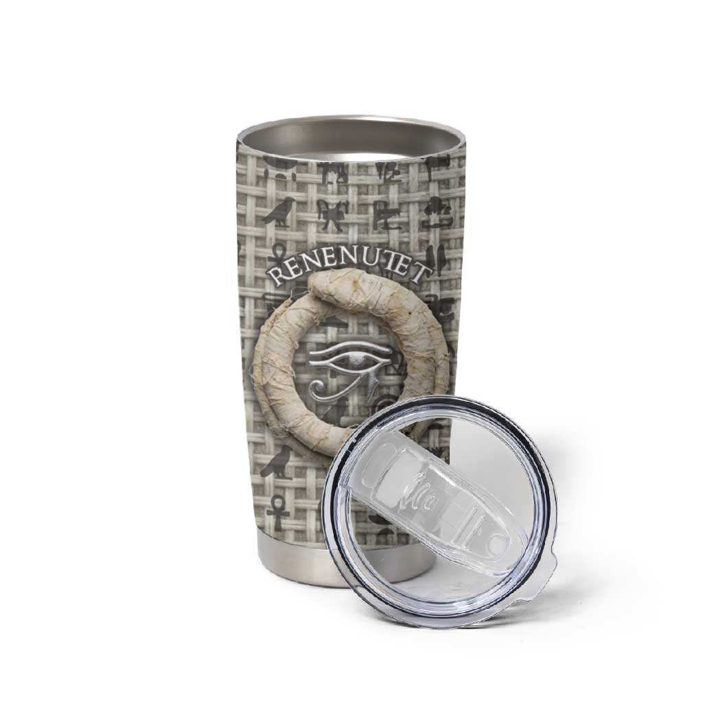 Renenutet Tumbler Cup with Bread Ring and Eye of Horus in Egyptian Nourishment