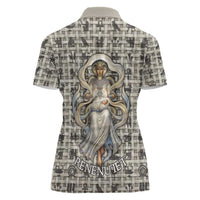 Renenutet Women Polo Shirt with Bread Ring and Eye of Horus in Egyptian Nourishment
