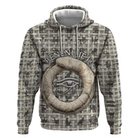 Renenutet Zip Hoodie with Bread Ring and Eye of Horus in Egyptian Nourishment