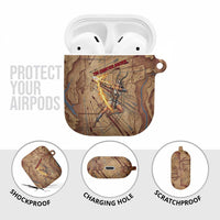 Satis AirPods Case with Fiery Bow and Arrow in Ancient Egyptian Warrior