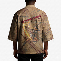 Satis Kimono with Fiery Bow and Arrow in Ancient Egyptian Warrior