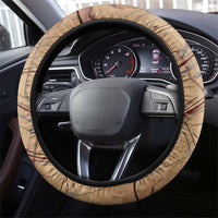 Satis Steering Wheel Cover with Fiery Bow and Arrow in Ancient Egyptian Warrior