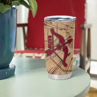 Satis Tumbler Cup with Fiery Bow and Arrow in Ancient Egyptian Warrior