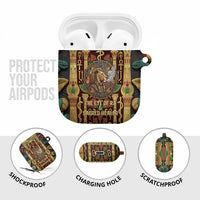 Sekhmet AirPods Case with Eye of Ra and Sacred Lion Symbol in Egyptian Healer