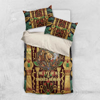 Sekhmet Bedding Set with Eye of Ra and Sacred Lion Symbol in Egyptian Healer