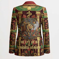 Sekhmet Blazer with Eye of Ra and Sacred Lion Symbol in Egyptian Healer