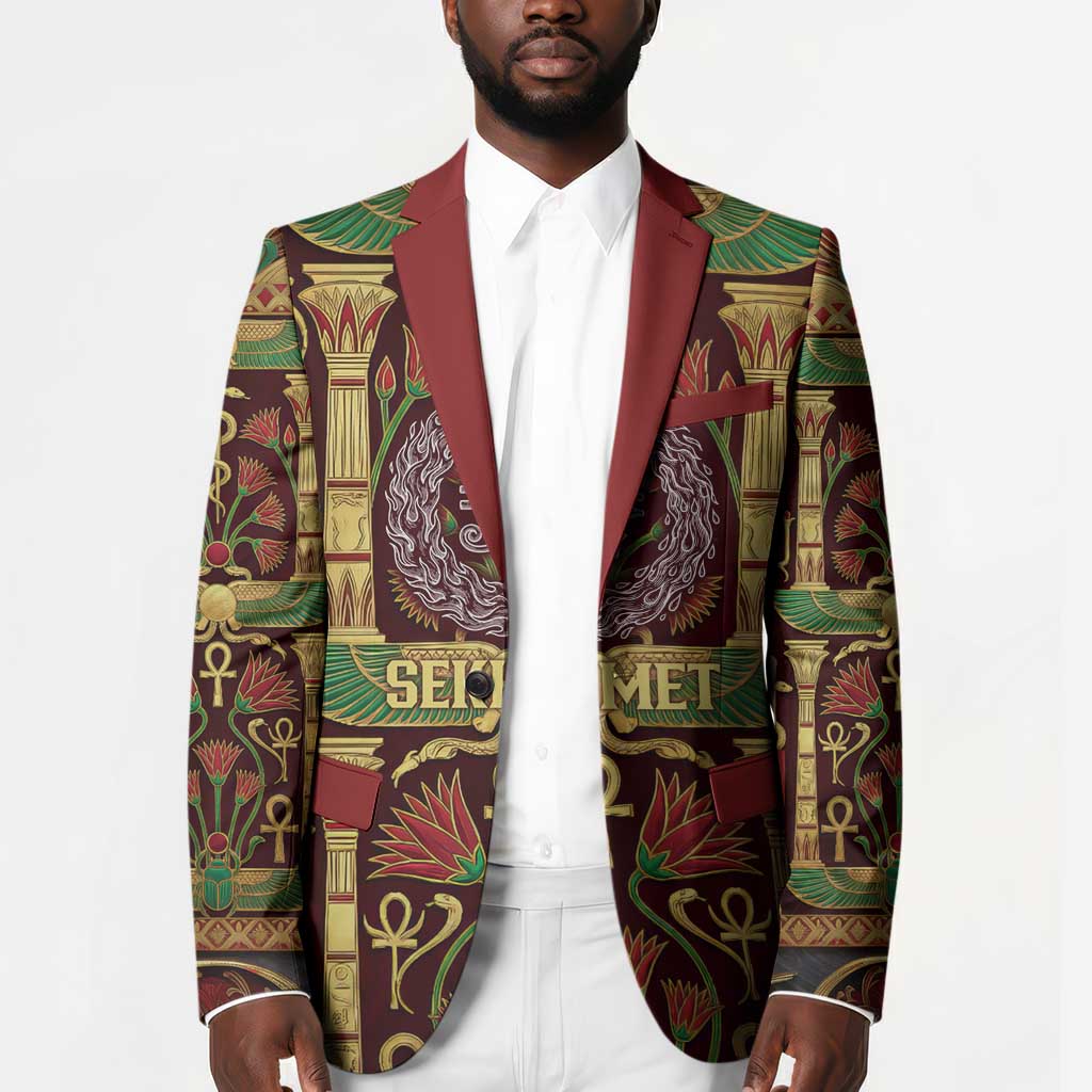Sekhmet Blazer with Eye of Ra and Sacred Lion Symbol in Egyptian Healer