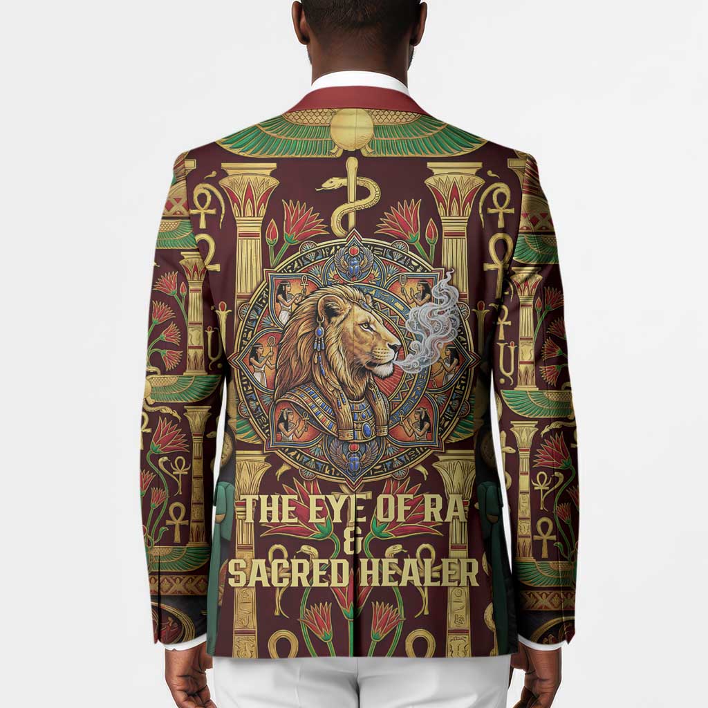 Sekhmet Blazer with Eye of Ra and Sacred Lion Symbol in Egyptian Healer