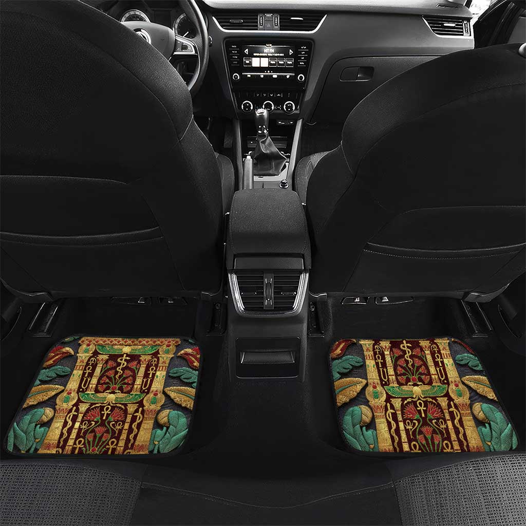 Sekhmet Car Mats with Eye of Ra and Sacred Lion Symbol in Egyptian Healer