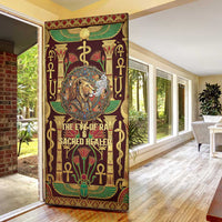 Sekhmet Door Cover with Eye of Ra and Sacred Lion Symbol in Egyptian Healer