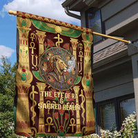 Sekhmet Garden Flag with Eye of Ra and Sacred Lion Symbol in Egyptian Healer