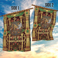 Sekhmet Garden Flag with Eye of Ra and Sacred Lion Symbol in Egyptian Healer