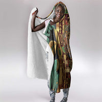 Sekhmet Hooded Blanket with Eye of Ra and Sacred Lion Symbol in Egyptian Healer