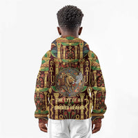 Sekhmet Kid Hoodie with Eye of Ra and Sacred Lion Symbol in Egyptian Healer