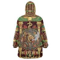Sekhmet Kid Wearable Blanket Hoodie with Eye of Ra and Sacred Lion Symbol in Egyptian Healer