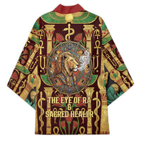Sekhmet Kimono with Eye of Ra and Sacred Lion Symbol in Egyptian Healer