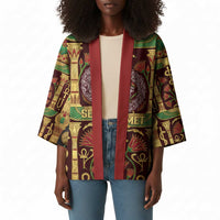 Sekhmet Kimono with Eye of Ra and Sacred Lion Symbol in Egyptian Healer