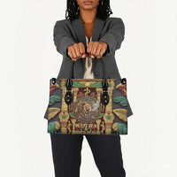 Sekhmet Leather Bag with Eye of Ra and Sacred Lion Symbol in Egyptian Healer