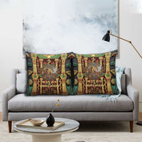 Sekhmet Pillow Cover with Eye of Ra and Sacred Lion Symbol in Egyptian Healer