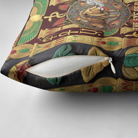 Sekhmet Pillow Cover with Eye of Ra and Sacred Lion Symbol in Egyptian Healer