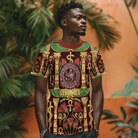 Sekhmet T shirt with Eye of Ra and Sacred Lion Symbol in Egyptian Healer