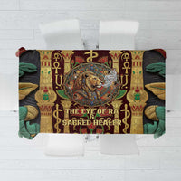 Sekhmet Tablecloth with Eye of Ra and Sacred Lion Symbol in Egyptian Healer