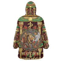 Sekhmet Wearable Blanket Hoodie with Eye of Ra and Sacred Lion Symbol in Egyptian Healer