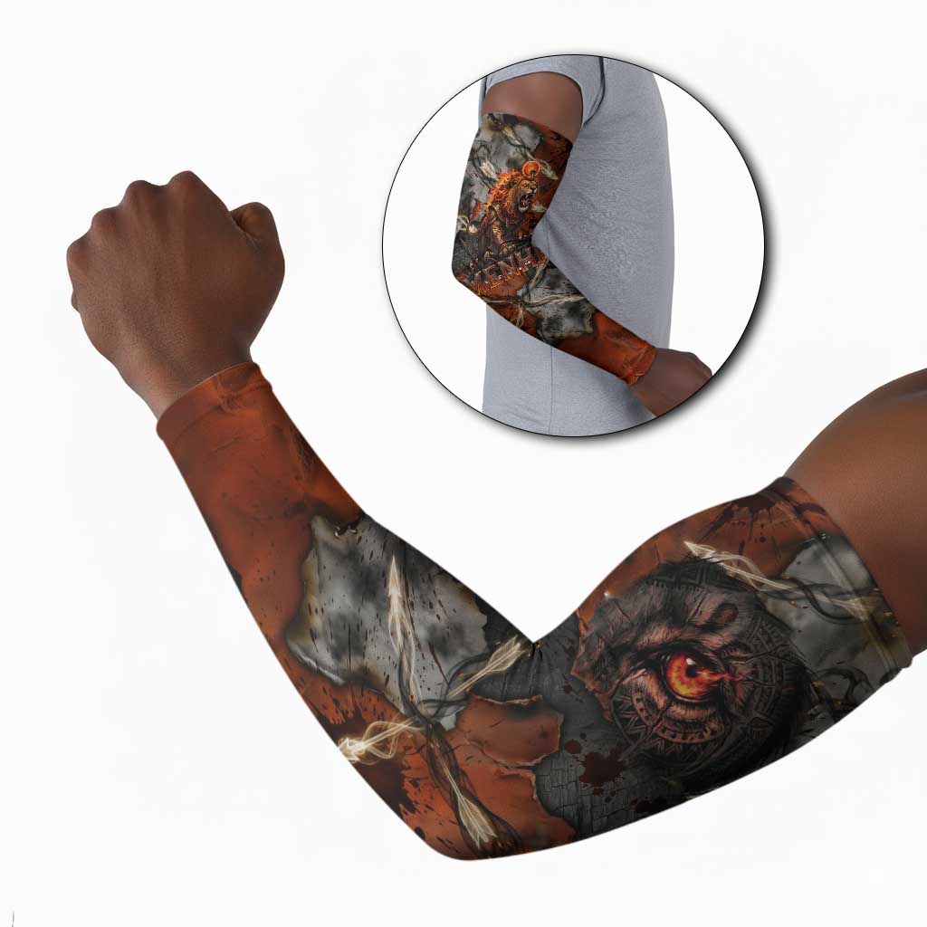 Menhit Egyptian Arm Sleeves Warrior Goddess Fiery Lion Eye Arrows and Blood Battle